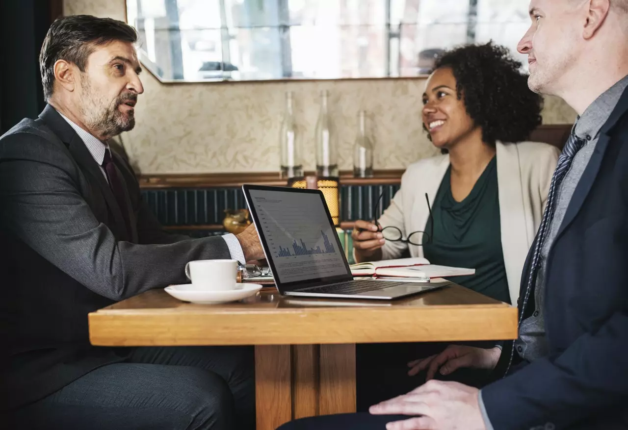 Businessman Having a Meeting